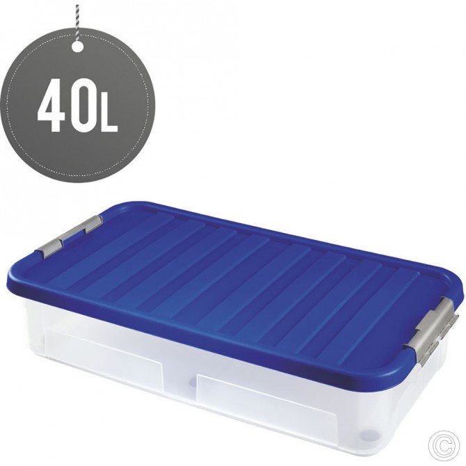 Underbed Storage Box With Lid 40L image
