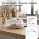 Clear Microwave Plate Cover Plastic 25cm image