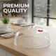 Clear Microwave Plate Cover Plastic 30cm image