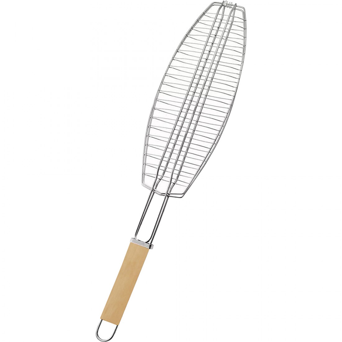 Quality Wholesale Stainless Steel BBQ Fish Grill With Long Handle 70*13cm