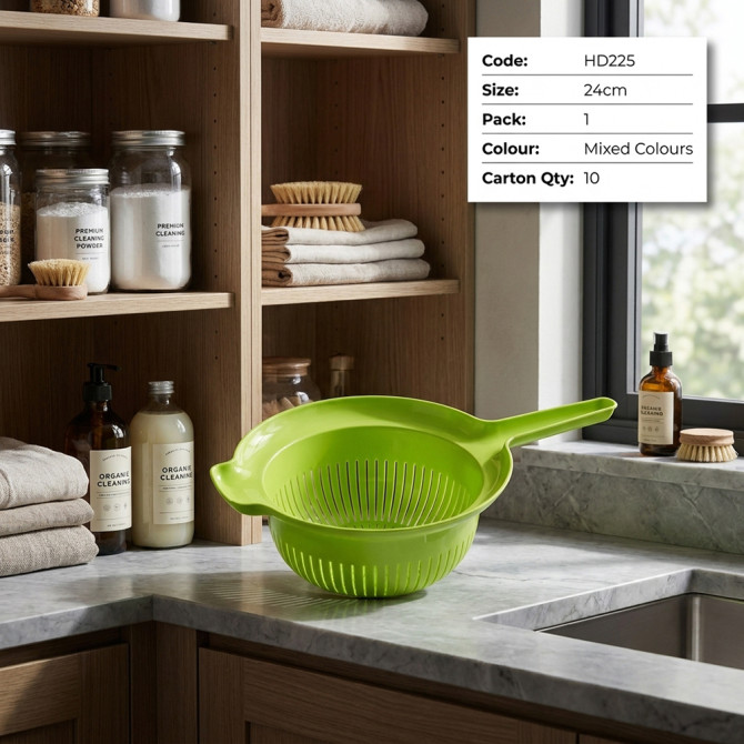 Plastic Colander with Handle 24cm image