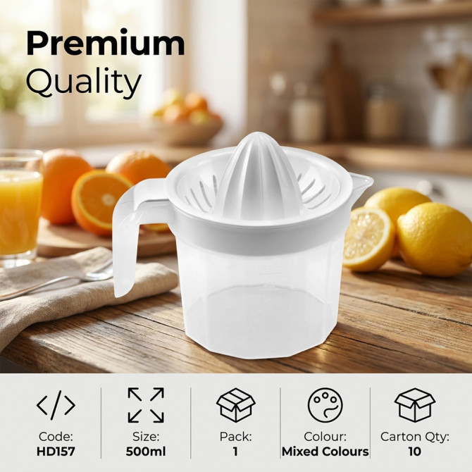 Plastic Manual Squeezer With Measuring Jug 500ml TOOLS & GADGETS image