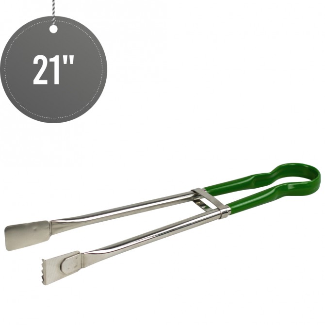 Colour Handle Stainless Steel Steak Tong 21 Green PROF SERIES COOKWARE, UTENSILS image