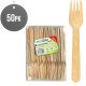 Biodegradable Wooden Forks 50 pack WOODEN DISPOSABLE image
