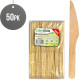 Biodegradable Wooden Knives 50 pack WOODEN DISPOSABLE image