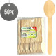 Biodegradable Wooden Spoons 50 pack WOODEN DISPOSABLE image