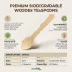Biodegradable Wooden Tea Spoons 50 pack WOODEN DISPOSABLE image