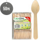 Biodegradable Wooden Tea Spoons 50 pack WOODEN DISPOSABLE image
