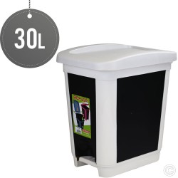 Pedal Bin Recycle & Trash Can 30L