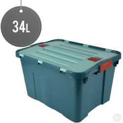 Hard Plastic Storage Tool Box 34L 490x 360x 280mm