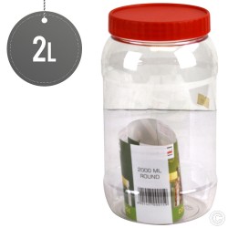 Plastic Food Storage Jars Containers 2L
