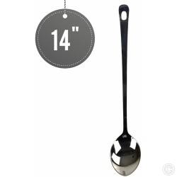 Stainless Steel Sober Spoons for Serving 14