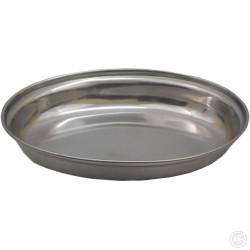 Stainless Steel Oval Curry Dish 20cm