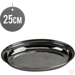 Stainless Steel Oval Curry Dish 25cm