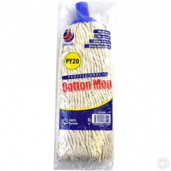 Super Jumbo Cotton Mop Head Plastic 20PY