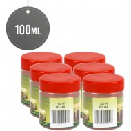 Plastic Food Storage Jars Canisters 100ML 4pack