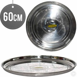 Stainless Steel Round Serving Tray 60cm