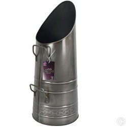 Pewter Coal Hod Scuttle 21''
