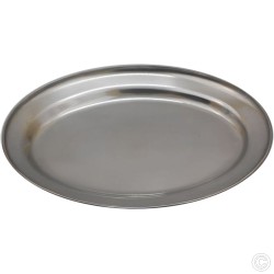 Oval Stainless Steel Serving Tray 20cm