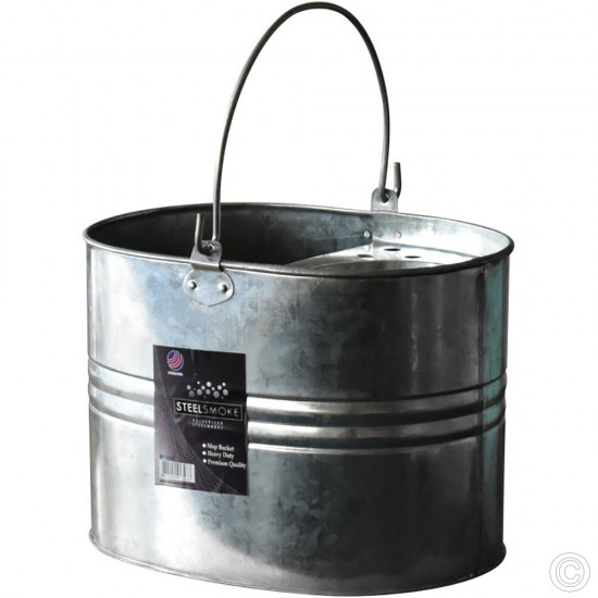 Heavy Duty Galvanised Metal Mop Bucket