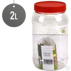 Plastic Food Storage Jars Containers 2L