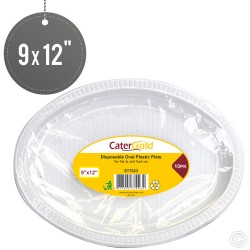 Oval Plastic Plates 10pack 