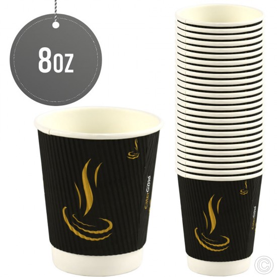 Ripple Paper Cups 8Oz 25pack