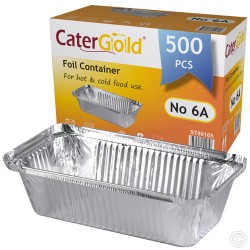 CaterGold Aluminium Foil Container No 6A 500s