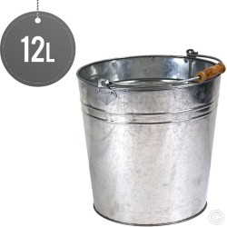 Galvanised Metal Bucket 12L