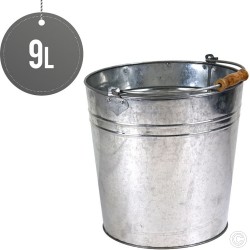 Galvanised Metal Bucket 9L