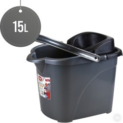 Plastic Mop Bucket With Wheels 15L