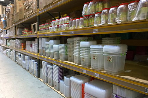 Warehouse stock prepared for trade orders