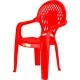 Sturdy Plastic Children's Chair with Hippo Design image